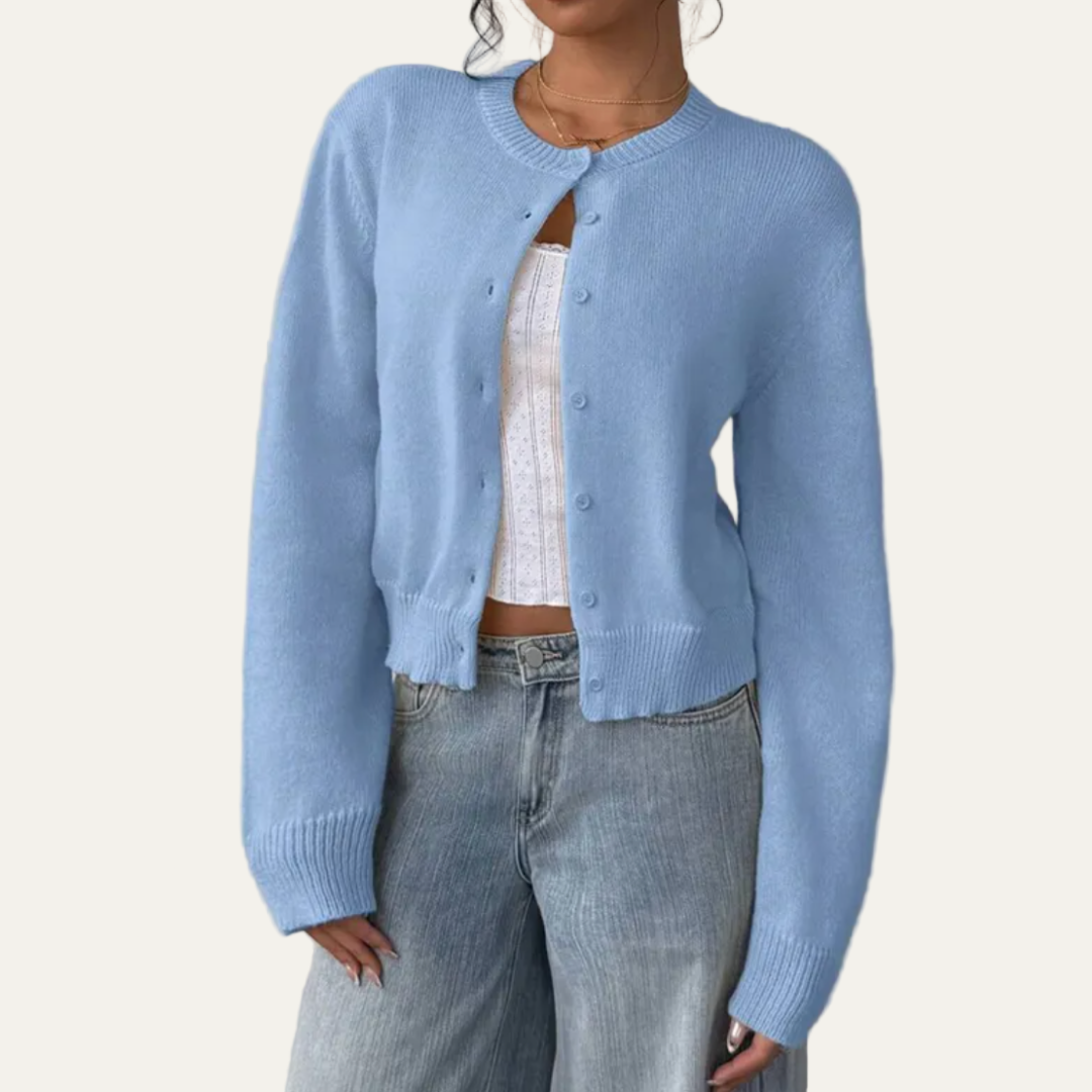Women’s Classic Cropped Knit Cardigan