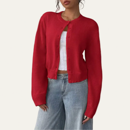Women’s Classic Cropped Knit Cardigan
