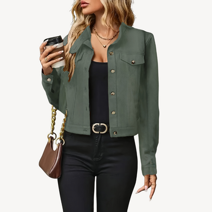 Women’s Classic Cropped Denim Jacket