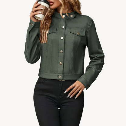 Women’s Classic Cropped Denim Jacket