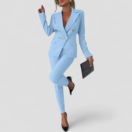 Women’s Double-Breasted Suit Set