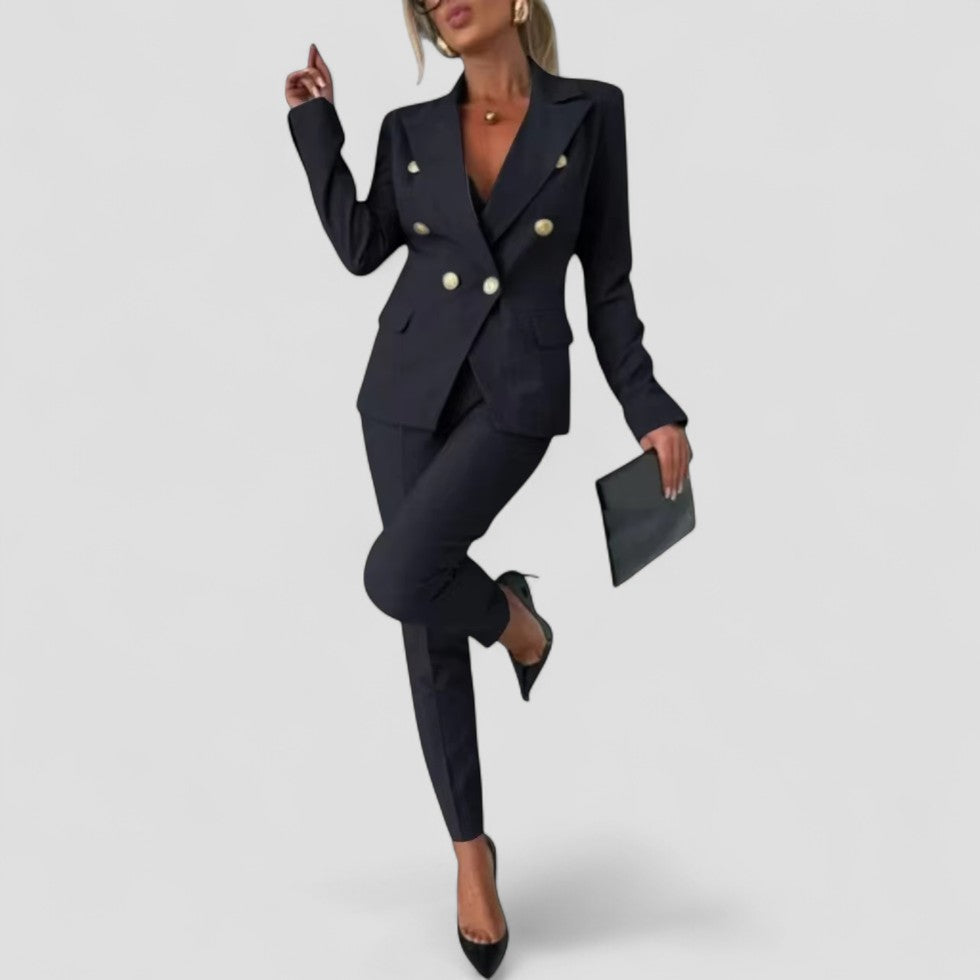 Women’s Double-Breasted Suit Set