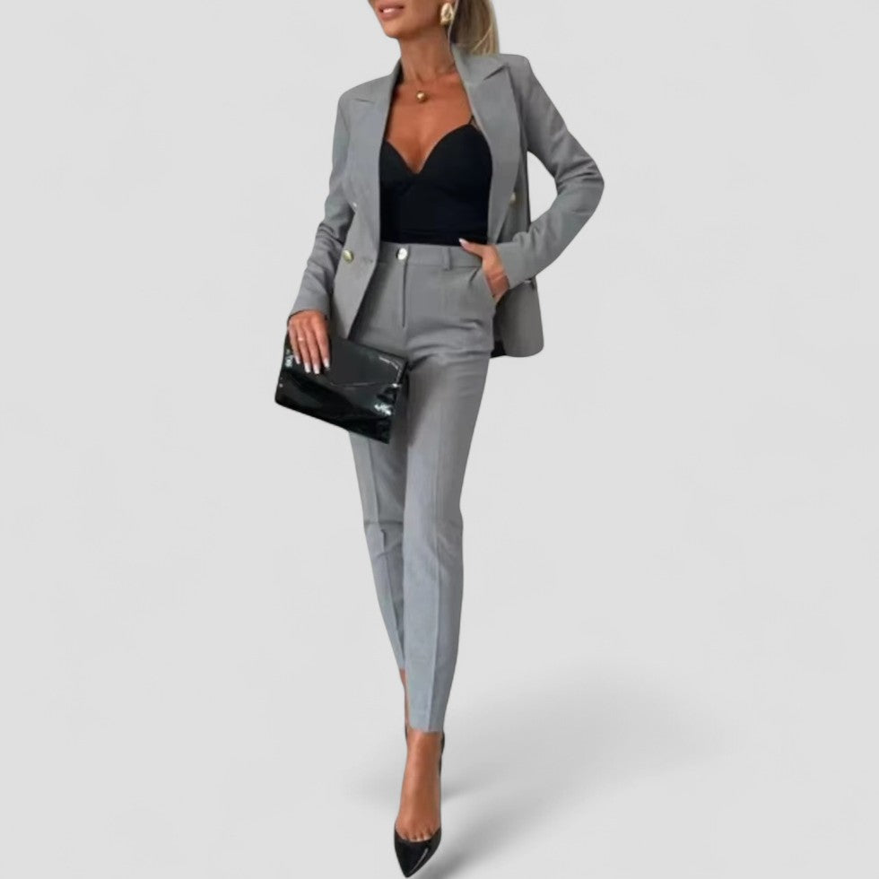 Women’s Double-Breasted Suit Set