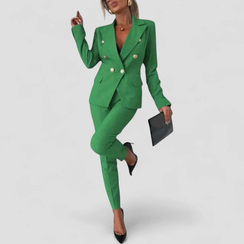 Women’s Double-Breasted Suit Set