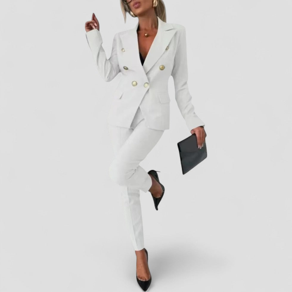 Women’s Double-Breasted Suit Set