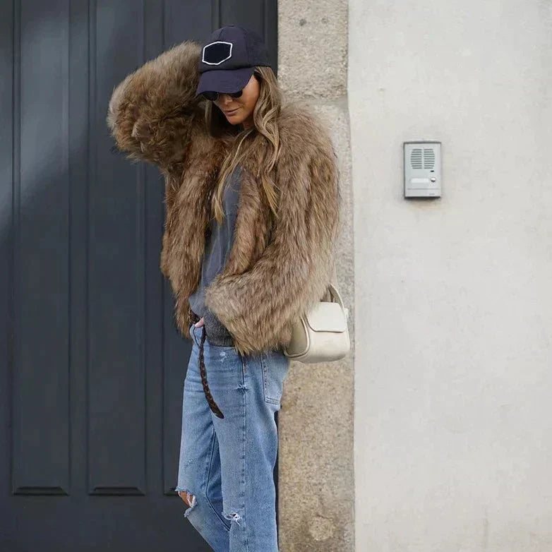 Aria | Trendy Women's Faux Fur Fashion Coat
