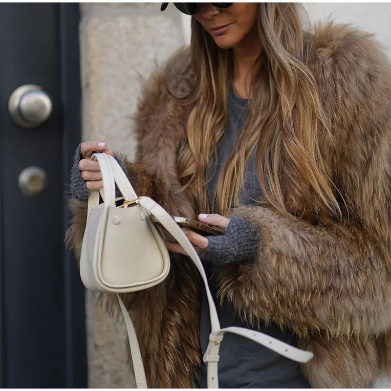 Aria | Trendy Women's Faux Fur Fashion Coat