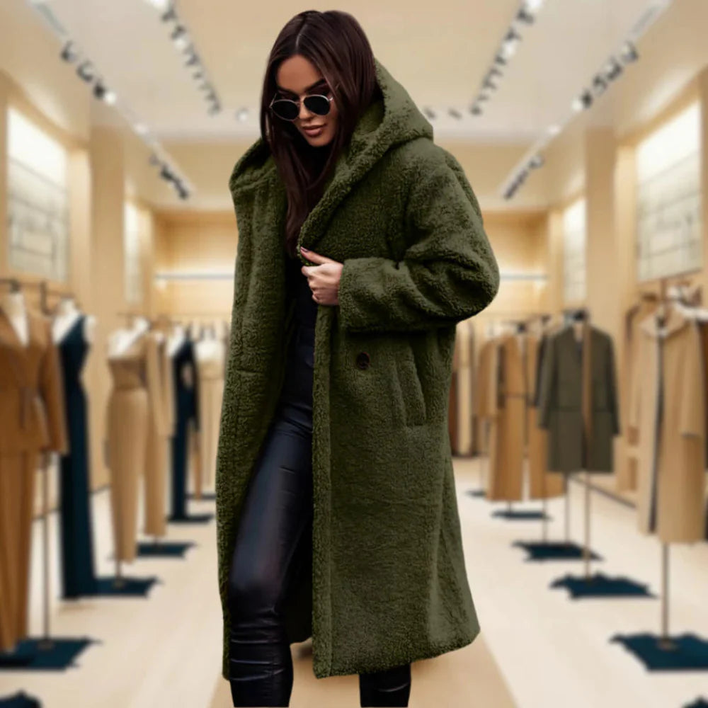 Ladies' Synthetic Fur Parka Winter Jacket