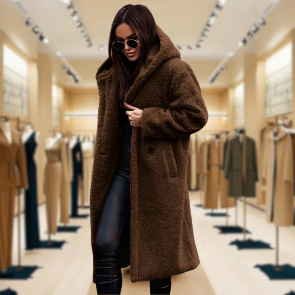 Ladies' Synthetic Fur Parka Winter Jacket
