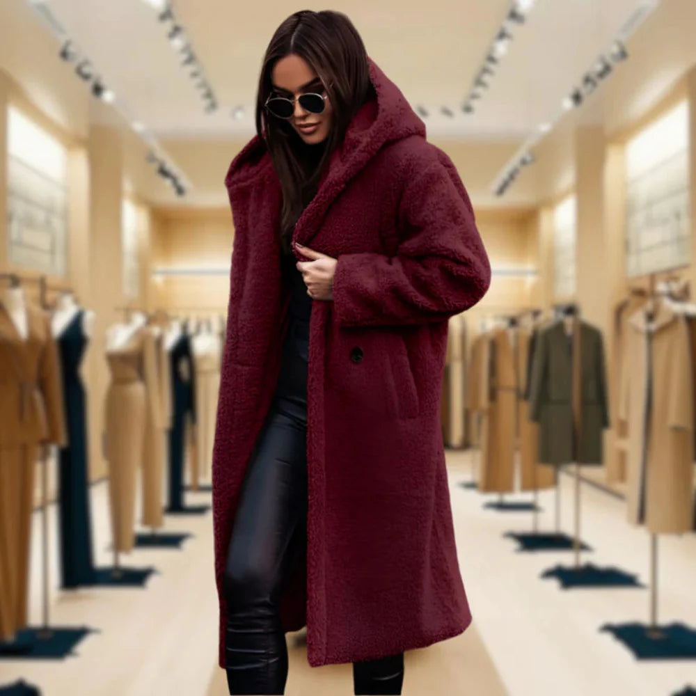 Ladies' Synthetic Fur Parka Winter Jacket