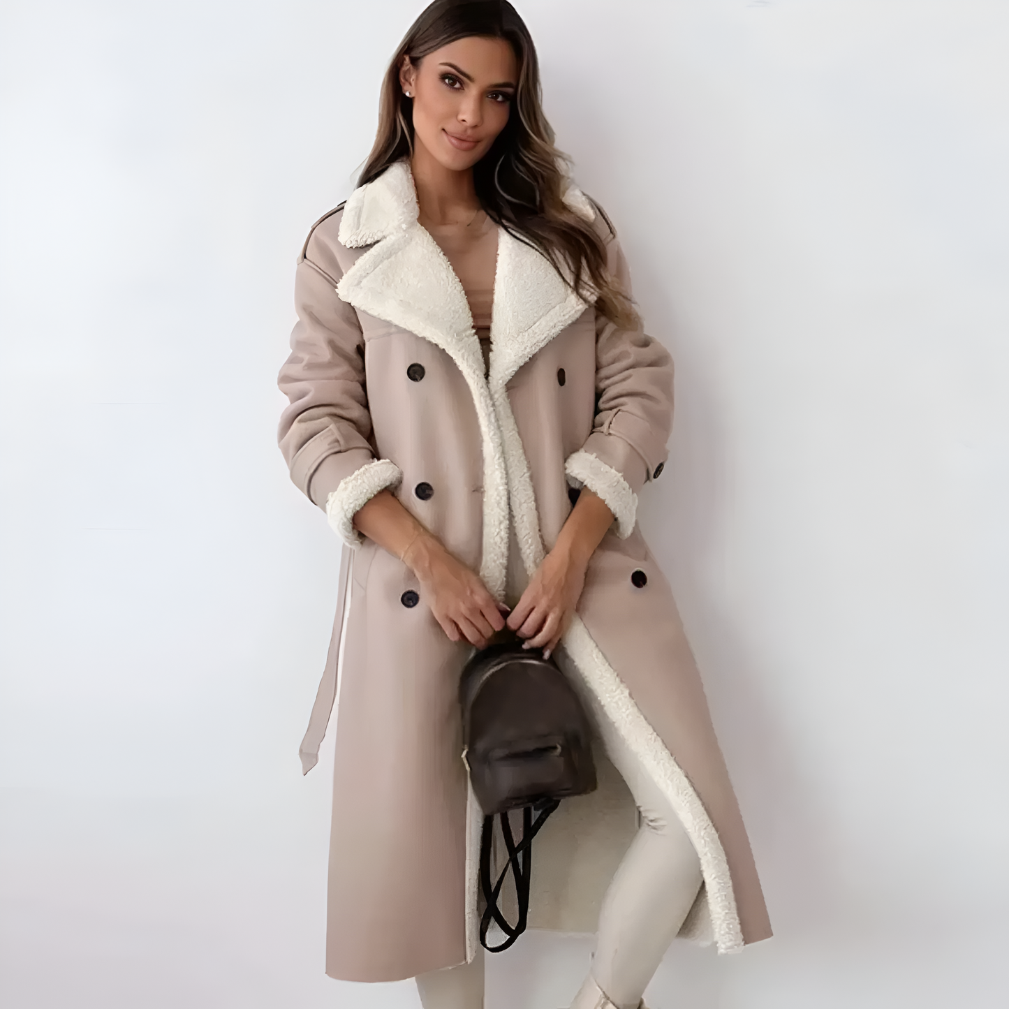Warm Faux Fur Lined Winter Teddy Jacket