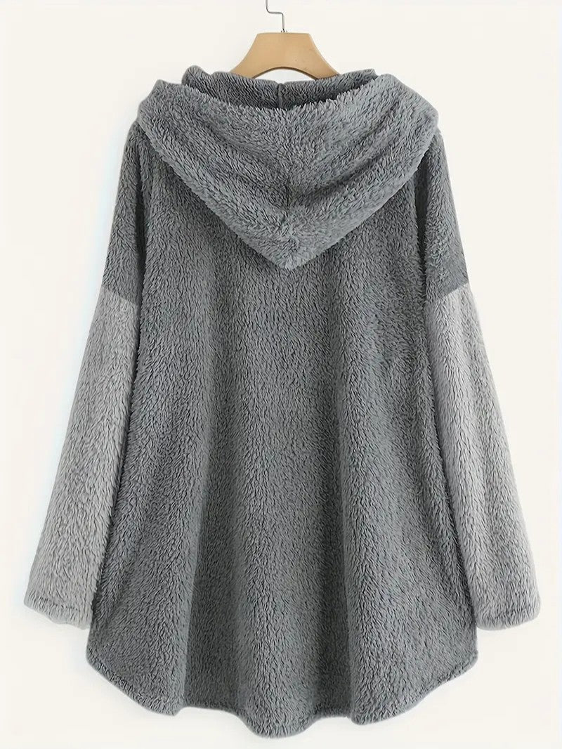 Women’s Cozy Christmas Sherpa Hoodie Blanket