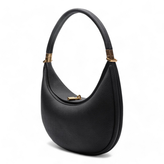 Classic Curved Shoulder Bag for Daily Wear - BritishElegance