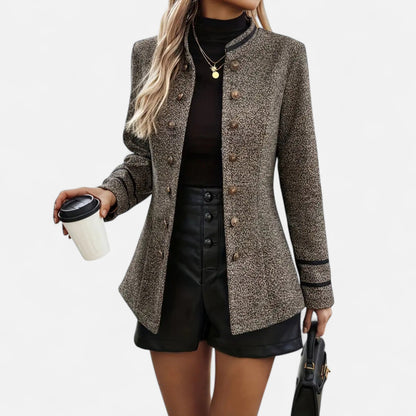 Women’s Textured Double-Button Blazer