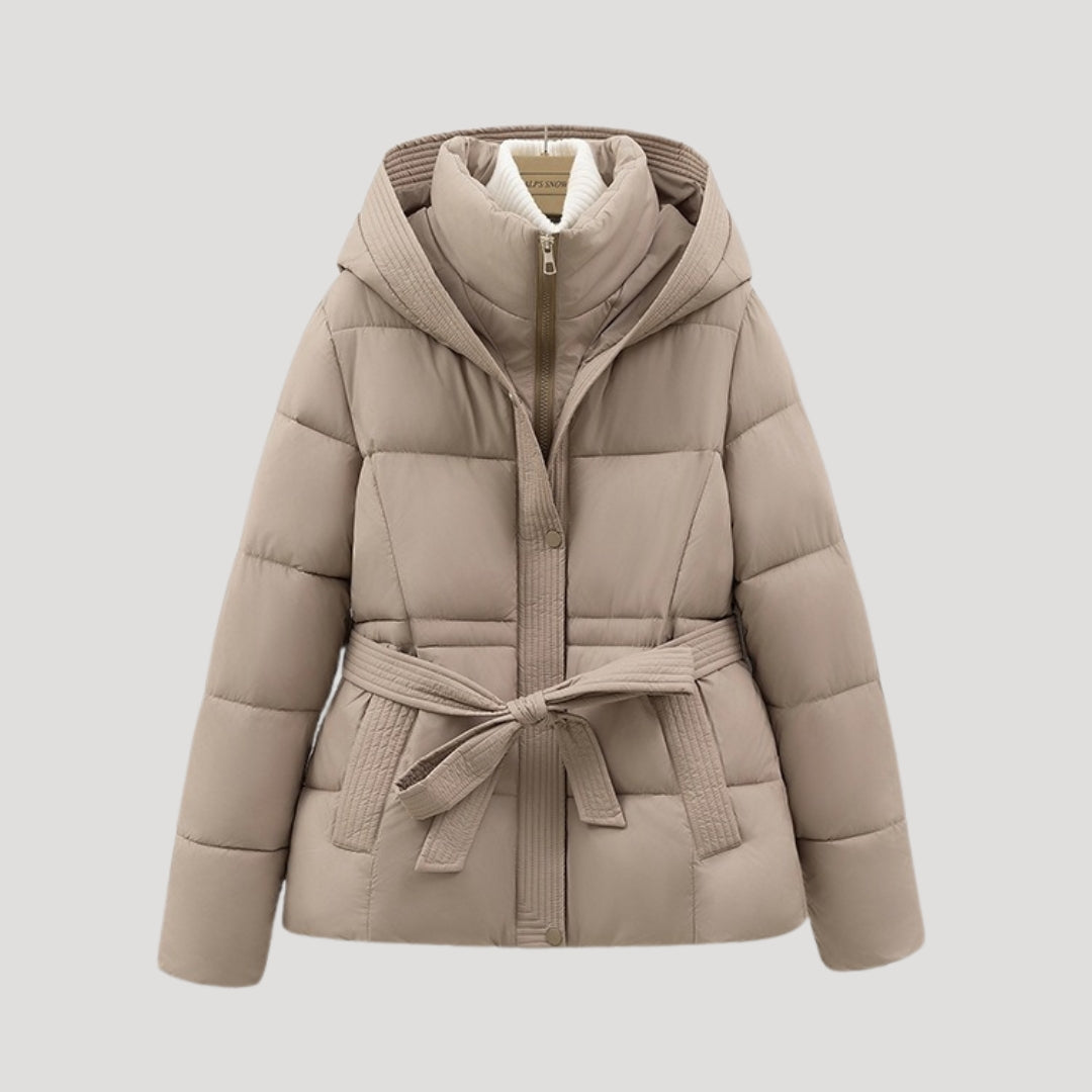Women’s Quilted Cropped Hooded Puffer Jacket