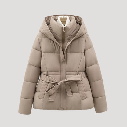 Women’s Quilted Cropped Hooded Puffer Jacket
