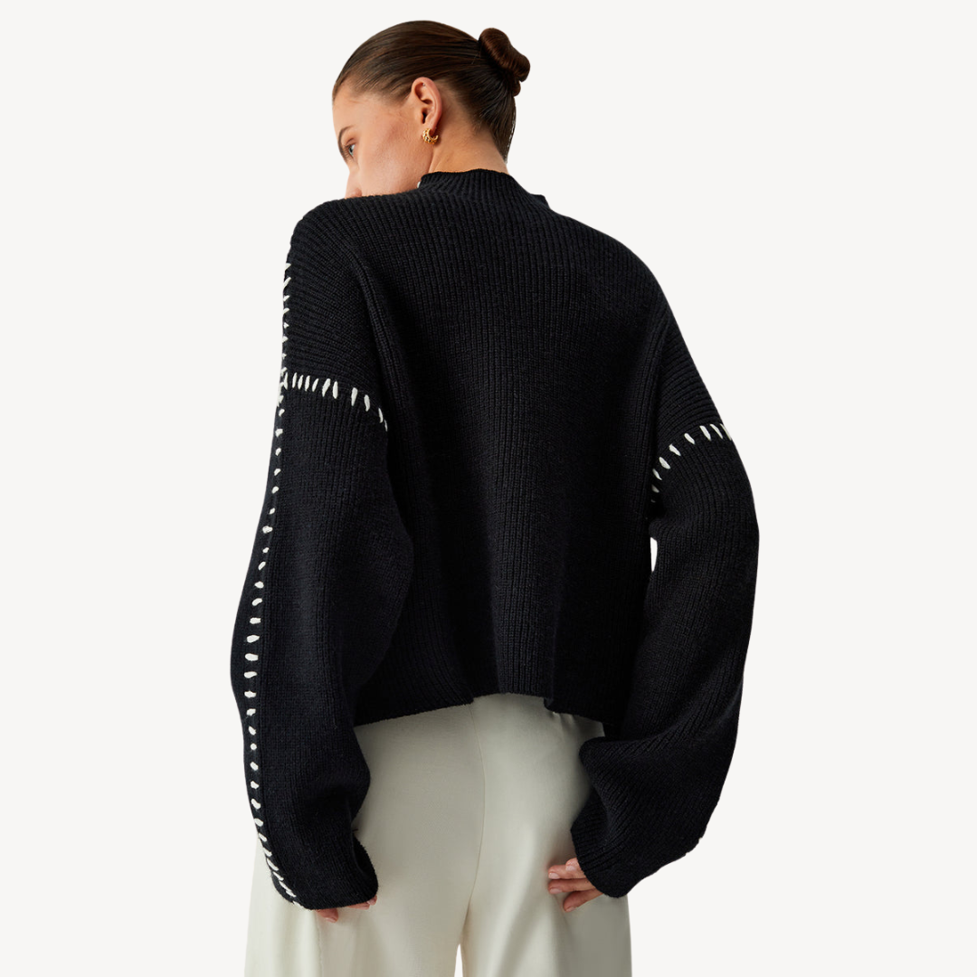 Women's Knit Stitch Detail Sweater