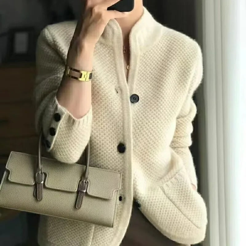 Emerson | Women's Knitted Jacket with Buttons