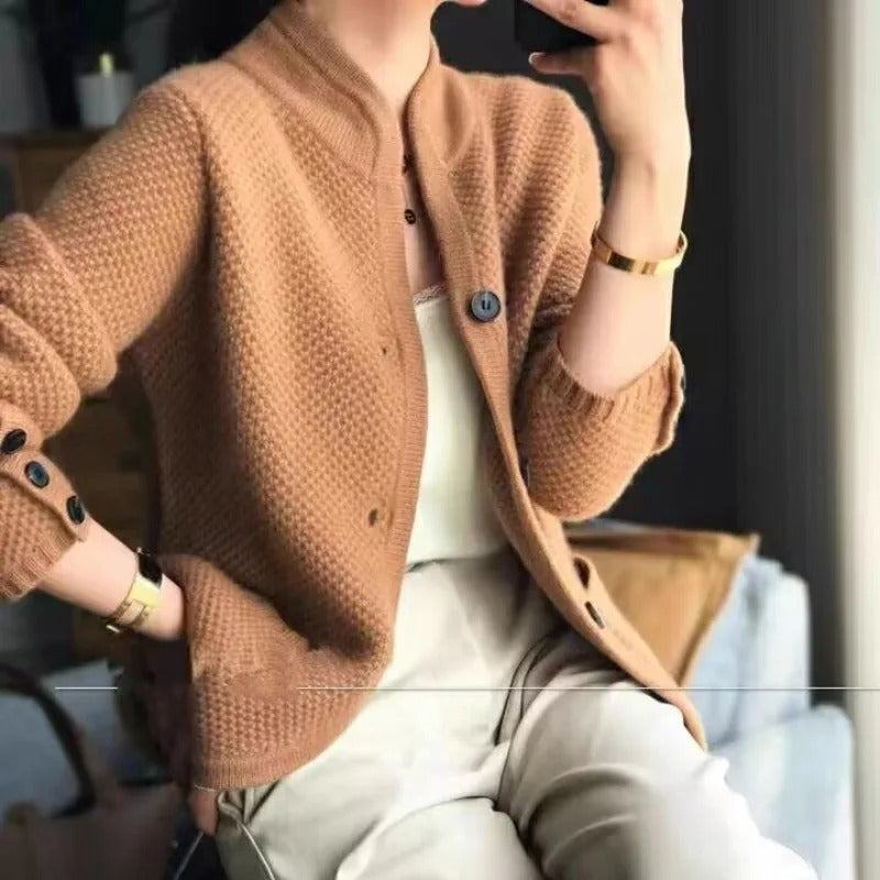 Emerson | Women's Knitted Jacket with Buttons
