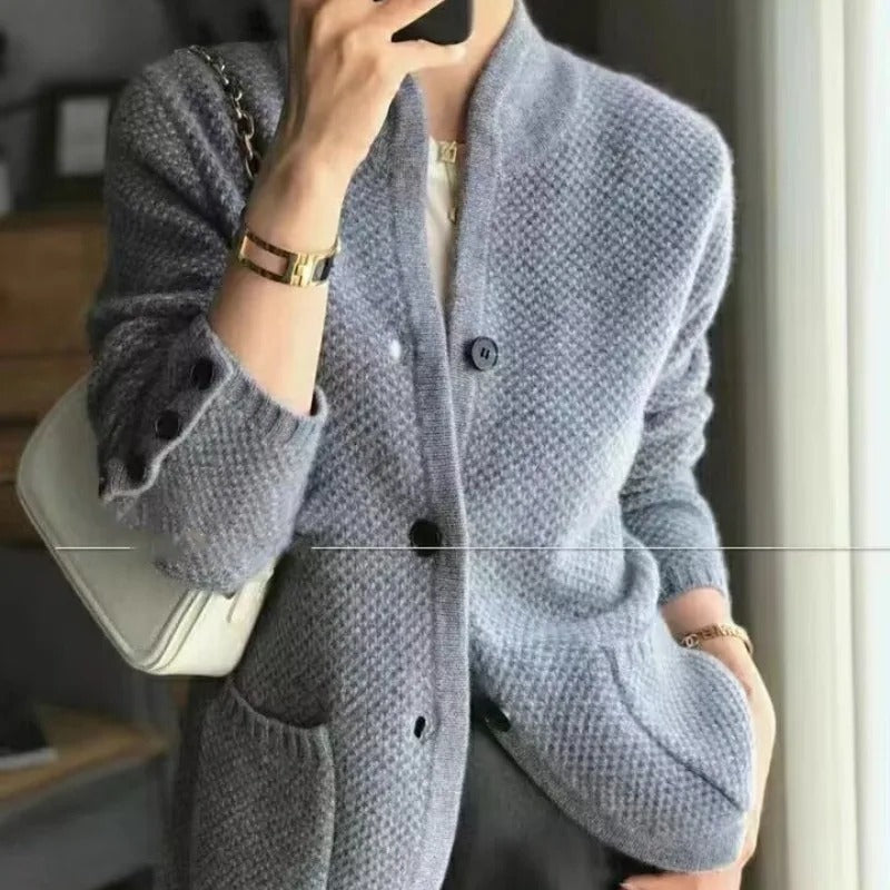 Emerson | Women's Knitted Jacket with Buttons