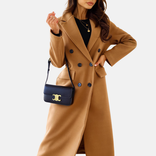 Women’s Longline Double-Breasted Coat