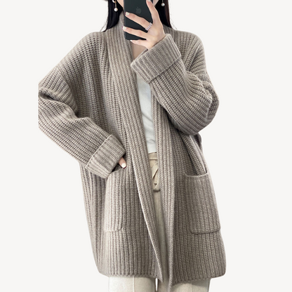 Women’s V-Neck Knitted Sweater Jacket
