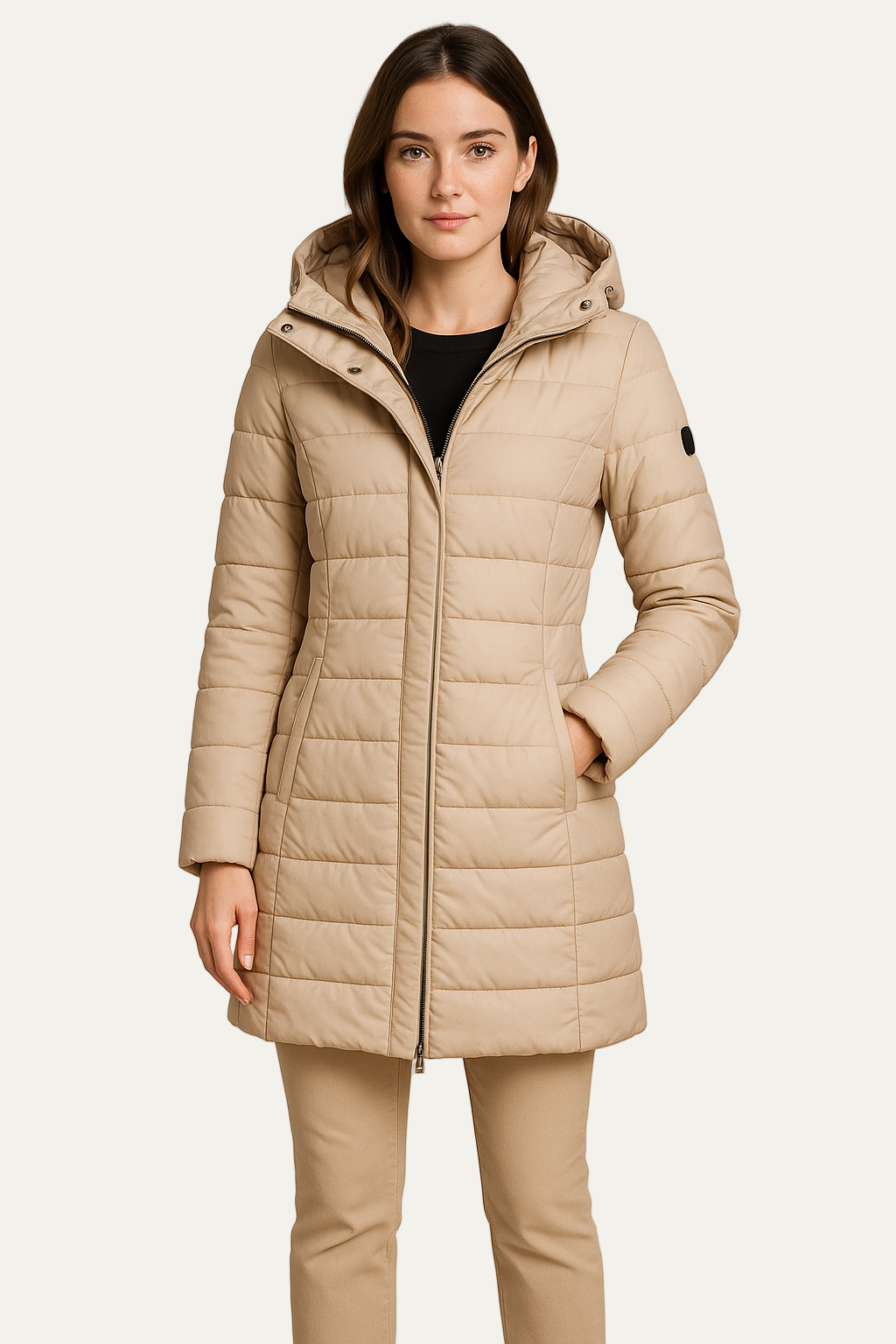 Women’s Faux Fur Lined Hooded Puffer Coat