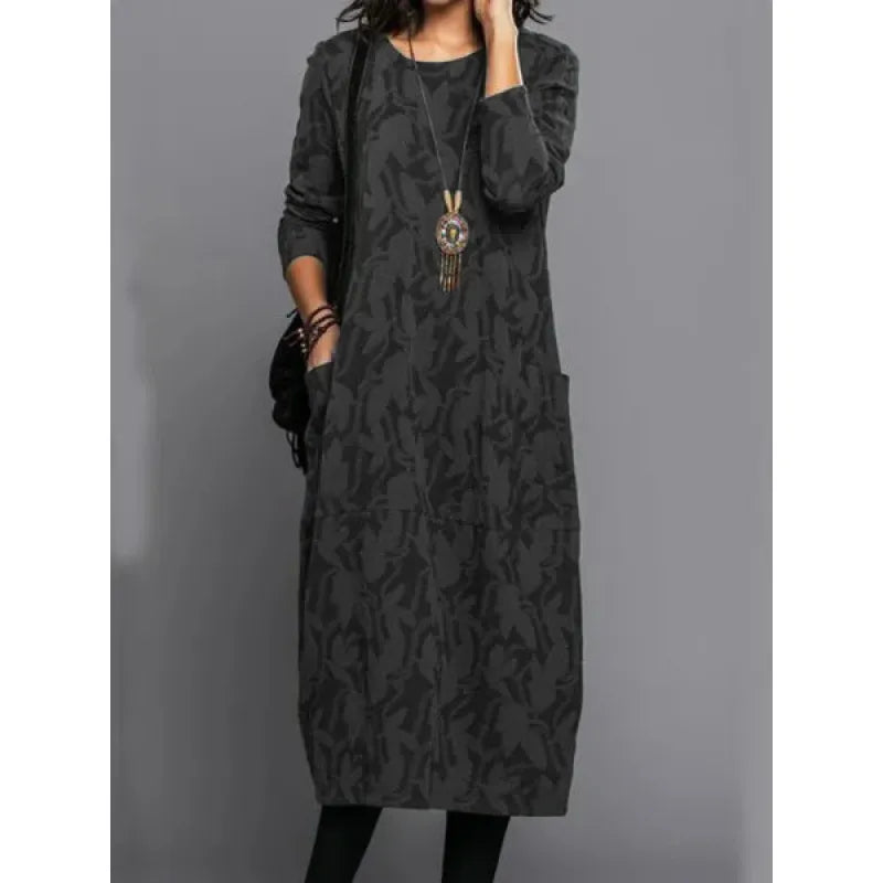 Ladies' Maxi Sleeve Dress with Pockets