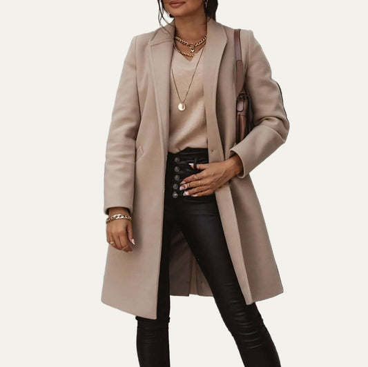 Women’s Tailored Single-Breasted Coat