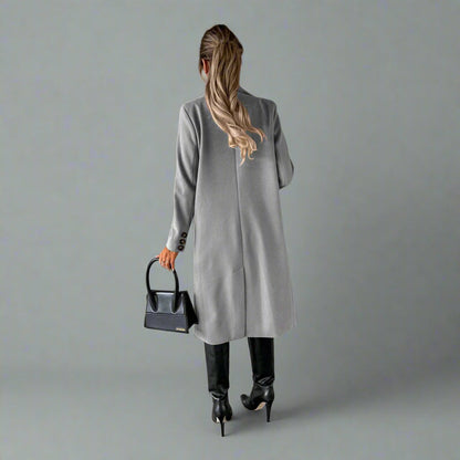 Wrenleigh | Women's Long Trench Coat - Elegant Wool Overcoat