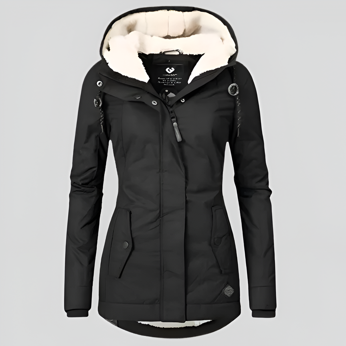 Warm Waterproof Women's Parka Hooded Winter Coat