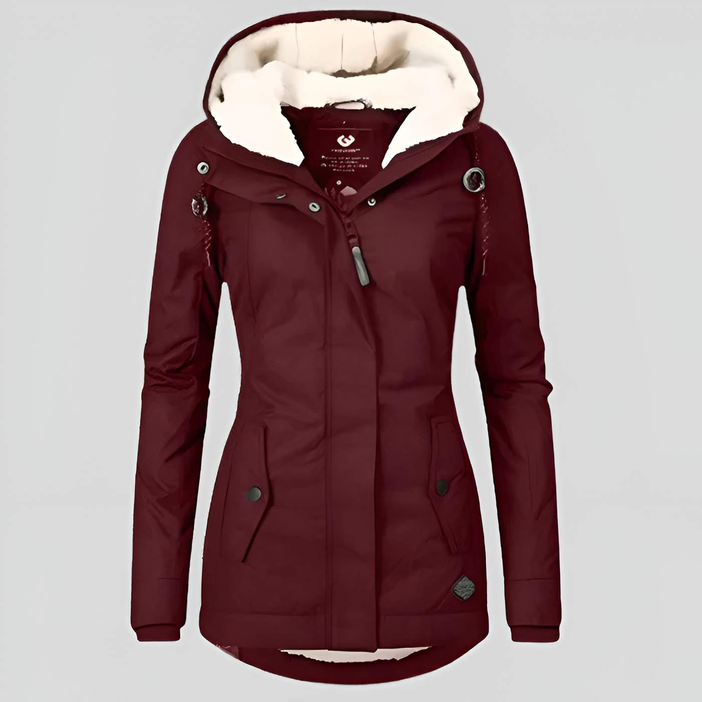 Warm Waterproof Women's Parka Hooded Winter Coat