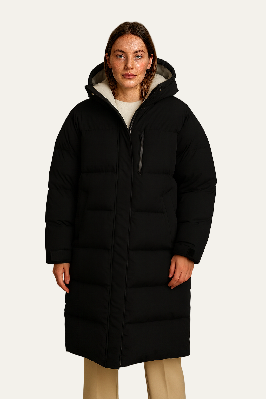 Women’s Oversized Quilted Long Puffer Coat