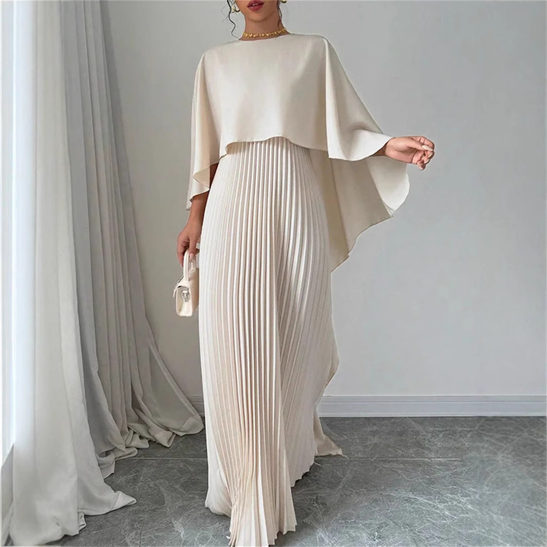 Women's Flowy Long Sleeve Maxi Dress - BritishElegance