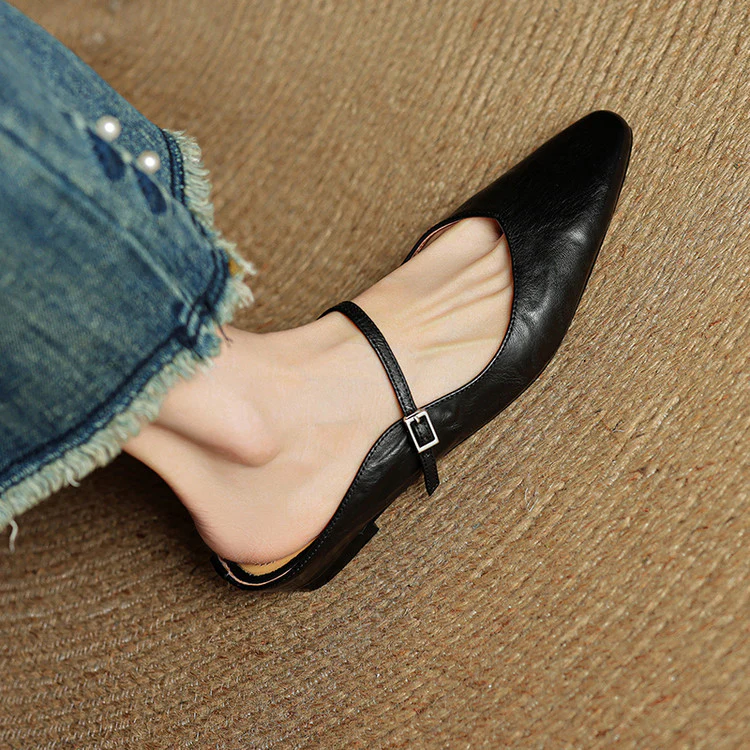 Women’s Genuine Leather Pointed Toe Shoes