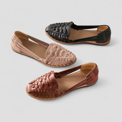 Women's Orthopedic Woven Leather Sandals for Everyday Comfort