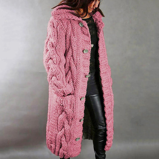 Brielle | Women's Oversized Coat With Cable