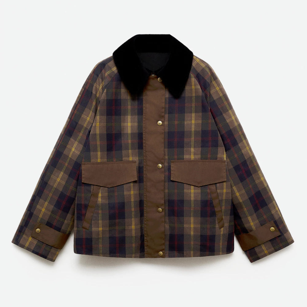 Neriah | Women's Oversized Plaid Jacket - Long Casual Coat