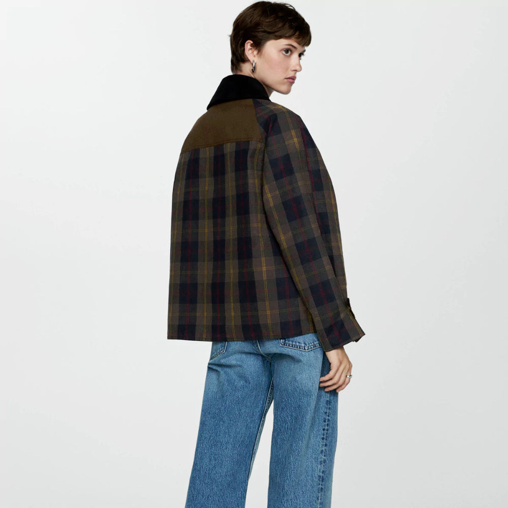 Neriah | Women's Oversized Plaid Jacket - Long Casual Coat