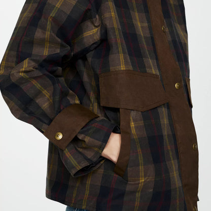 Neriah | Women's Oversized Plaid Jacket - Long Casual Coat