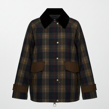 Neriah | Women's Oversized Plaid Jacket - Long Casual Coat