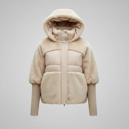 Micah | Women's Oversized Puffer Jacket - Long Winter Coat Hooded
