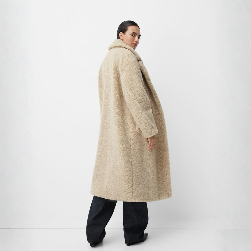Johanna | Women's Oversized Teddy Coat – Double-Breasted Winter Layer