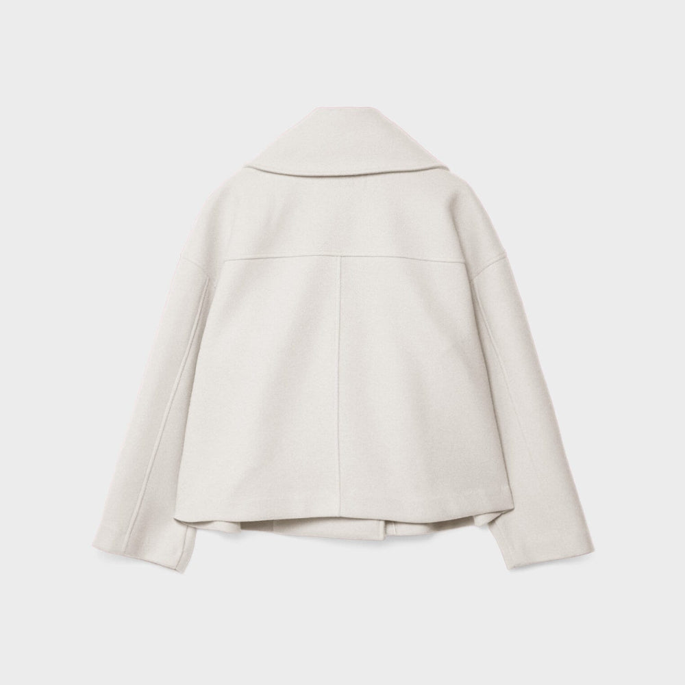 Tiffany | Women's Oversized Wool Coat - Short Double