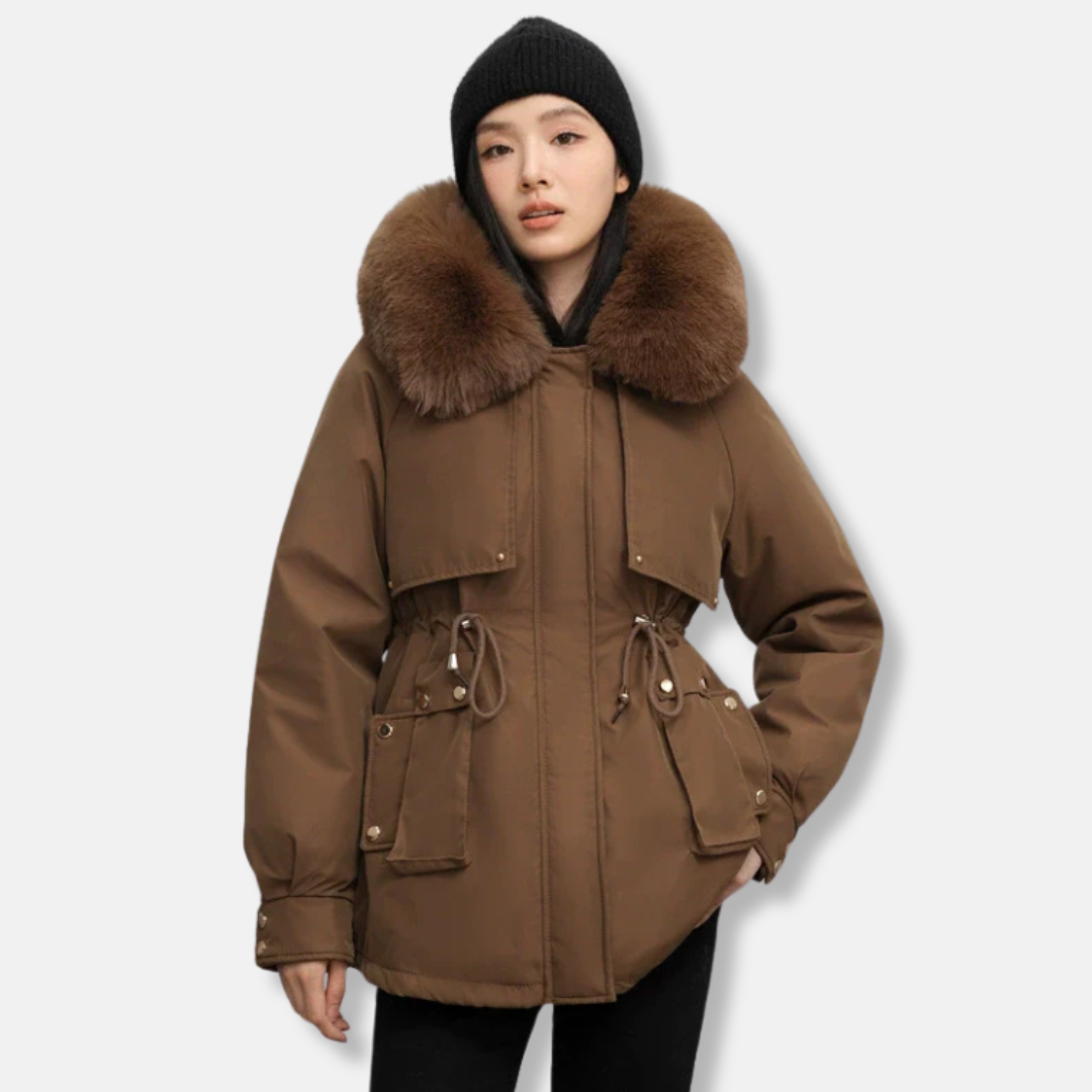 Women’s Short Fur-Trimmed Parka