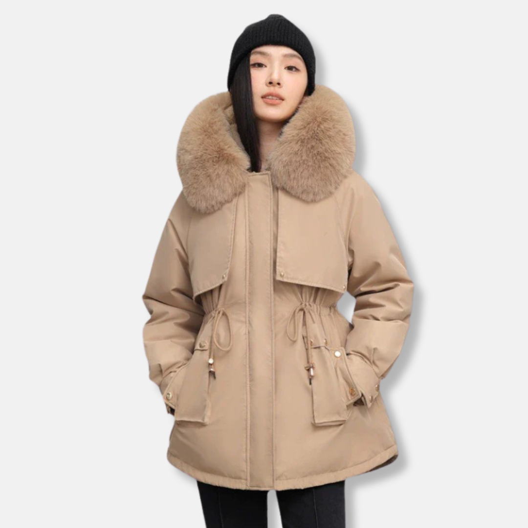 Women’s Short Fur-Trimmed Parka