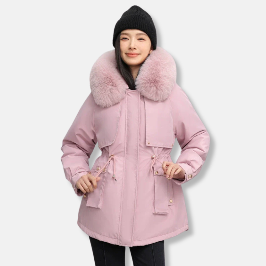 Women’s Short Fur-Trimmed Parka