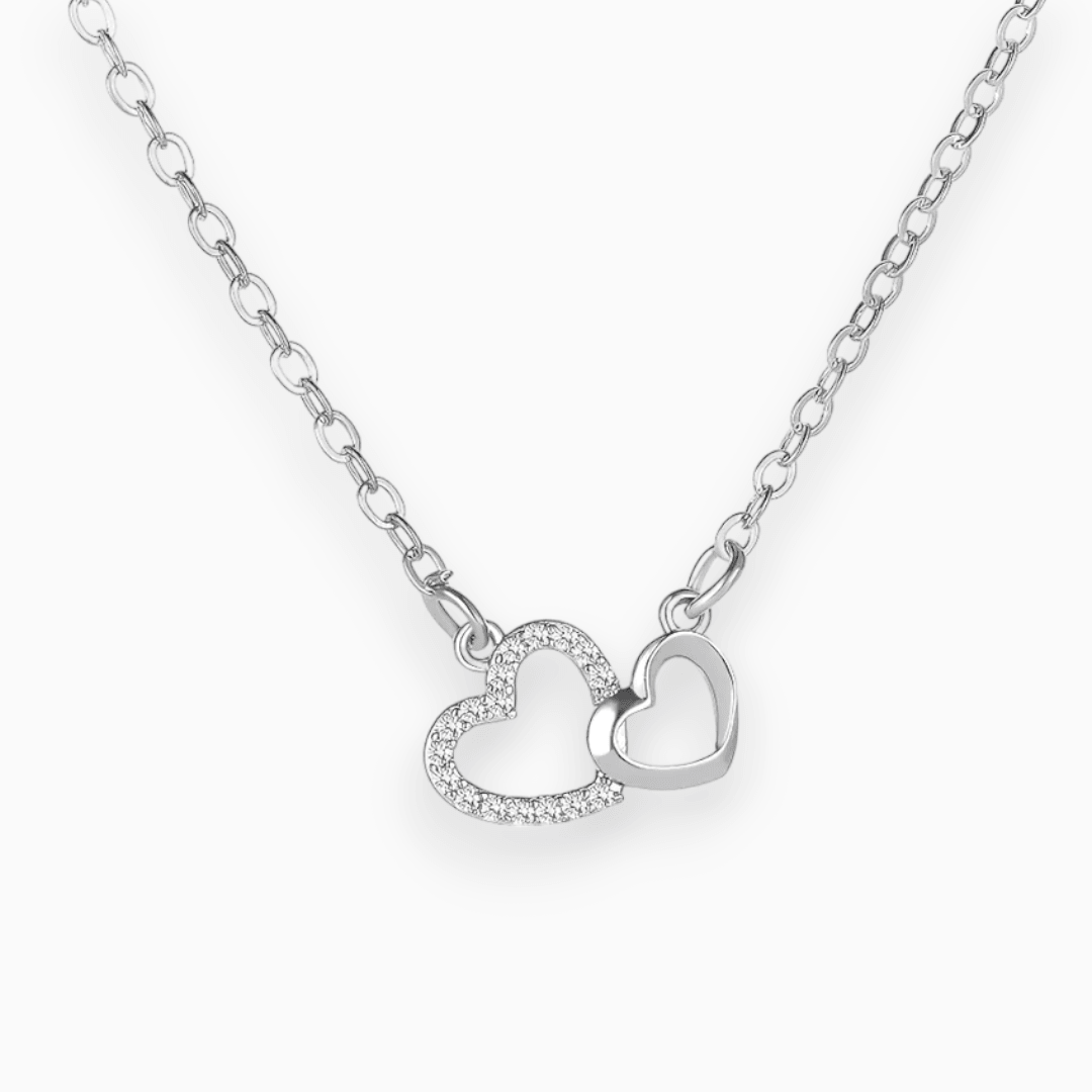 Elegant Silver Necklace with Delicate Drop Charm - BritishElegance