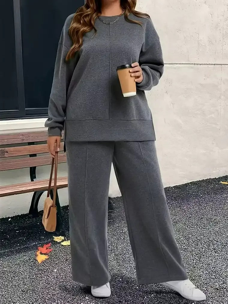 Soft Comfortable 2-Piece Loungewear Set - BritishElegance