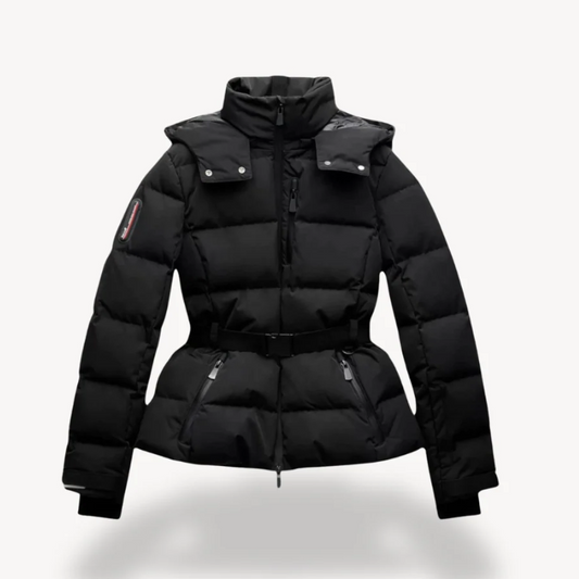 Anika | Women's Puffer Jacket - Belted, Water-Resistant Insulated Winter Coat